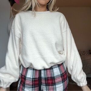 LOFT Cream Textured Sweater